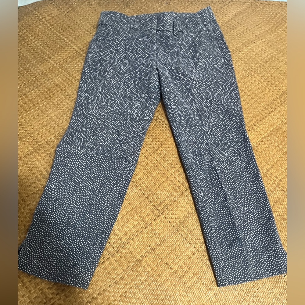 LOFT Blue Polka Dot Pants - 0P